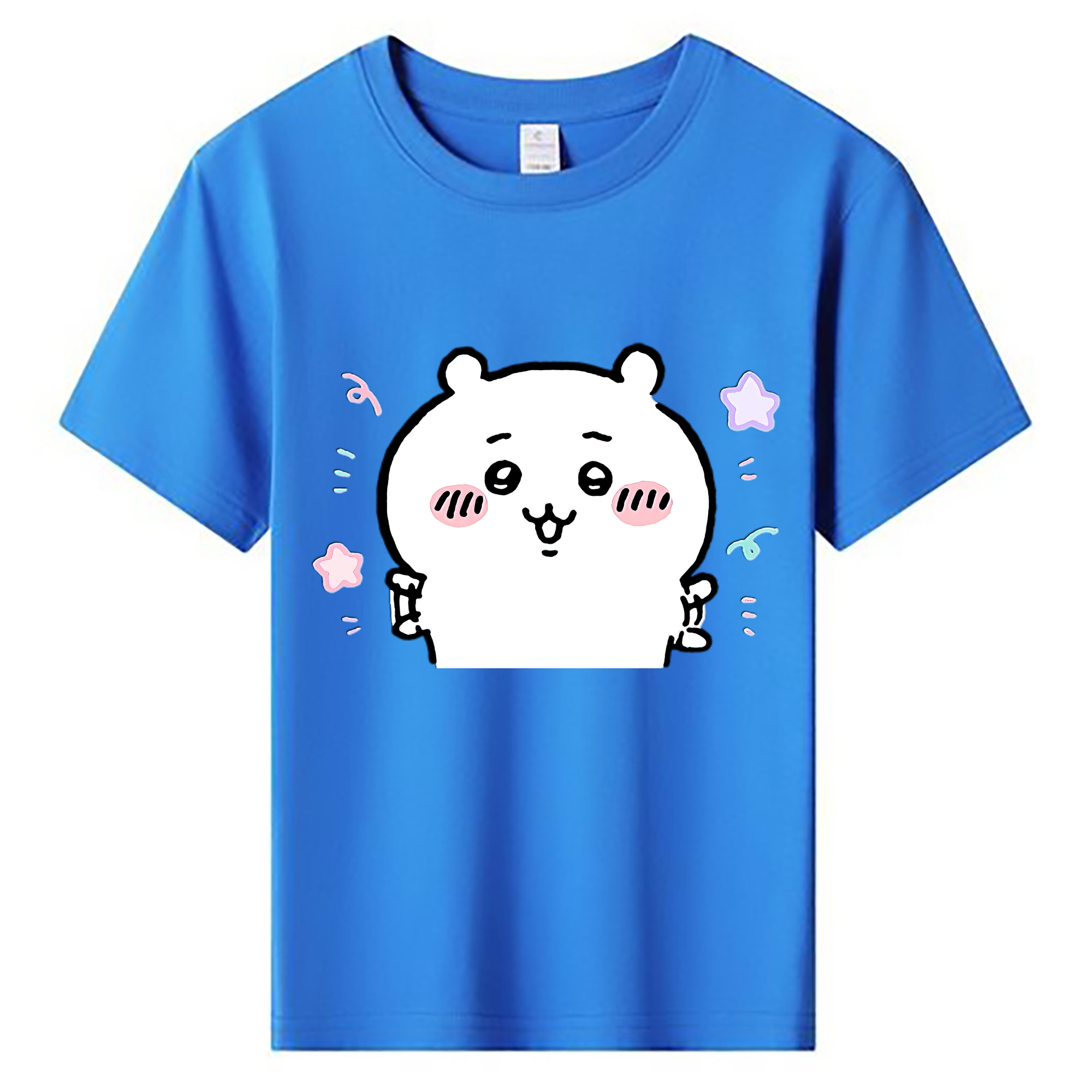 （画像用） ちいかわ ちいかわ Chii-kawa chiikawa 綿100％キッズTシャツ（フロントプリント）